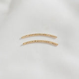 14K Wrapped Faceted Threaded Elbow Straight Pipe Bracelet