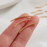 14K Wrapped Faceted Threaded Elbow Straight Pipe Bracelet