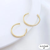 14K Light C-Shaped Bead Hanging Ring Set DIY Necklace Jewelry