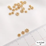 14K Snowflake DIY Jewelry Spacer Loose Bead Material