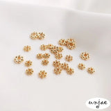 14K Snowflake DIY Jewelry Spacer Loose Bead Material