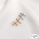 14K 18K Half Hole Pearl Pendant Cap Flower DIY Accessories Materials