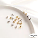 14K 18K Half Hole Pearl Pendant Cap Flower DIY Accessories Materials