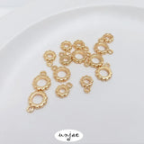 14K Bag Lace Ring with Open Ring Pendant DIY Accessories