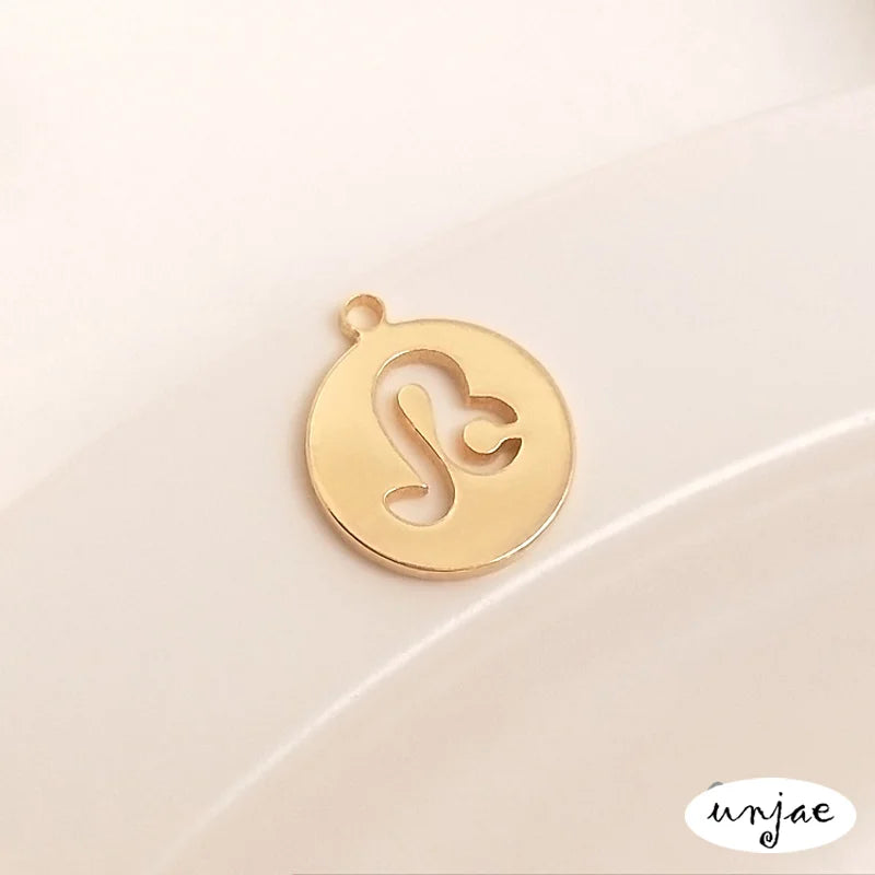 14K Constellation Tag Pendant DIY Hand Accessories