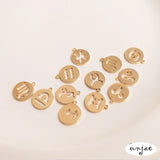 14K Constellation Tag Pendant DIY Hand Accessories