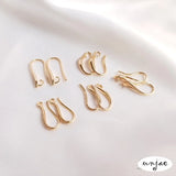 14K Ear Hook with Bead Support Ear Needle for Tassel Earrings DIY