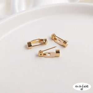 14K Clad DIY Accessories Safety Rotary Pin Brooch Bottom Bracket