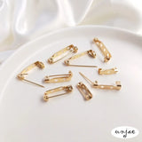 14K Clad DIY Accessories Safety Rotary Pin Brooch Bottom Bracket