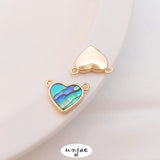 14K Abalone Shell Star Moon Butterfly Pendant DIY Necklace Headdress