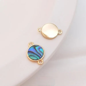 14K Abalone Shell Star Moon Butterfly Pendant DIY Necklace Headdress
