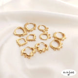14K Heart Round Earrings DIY Hooks Rings Tassel Jewelry