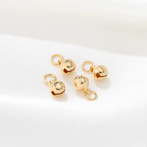 14K Open Ring Bell Pendant DIY Jewelry Material