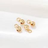 14K Open Ring Bell Pendant DIY Jewelry Material