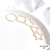 14K Geometric Earring Pendant Accessory for DIY Projects