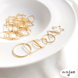 14K Geometric Earring Pendant Accessory for DIY Projects