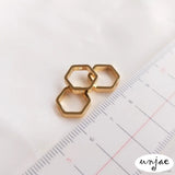 14K Hexagon Bead Ring DIY Beading Materials