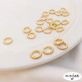 14K Real Zircon Diamond Ring Beads DIY Earrings Necklace Pendant