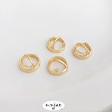 14K Gold Star Half Circle Ring with Crystal Bead, DIY Accessories