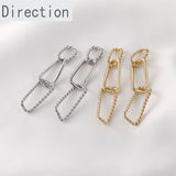 14k Copper-clad Wild Rectangular Twist Chain DIY Jewelry Materials