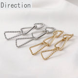 14k Copper-clad Wild Rectangular Twist Chain DIY Jewelry Materials