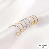 14k Light Copper-Clad 18K French Ear Hook Floral Earring DIY Jewelry Accessory