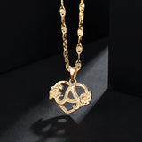 Heart Initial Letter Necklace Personalized 18K Necklace A-Z Alphabet Pendant