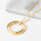 Personalised Stainless Steel Round Pendant Necklace