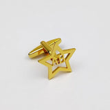 Initials Cufflinks for Men Star Jewelry Cufflinks Stainless Steel Gift