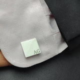 2 Letter Cufflinks Stainless Steel Logo Cuff Links