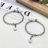 Couples Magnetic Heart Puzzle Bracelet Set, Stainless Steel Charm Jewelry
