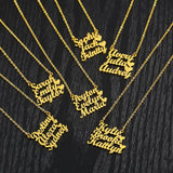 Personalized Letter Heart Pendant Necklaces for Baby Girl Gift