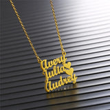 Personalized Letter Heart Pendant Necklaces for Baby Girl Gift