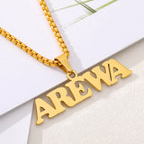 3 Names Necklace Personalized Family Initial Necklaces