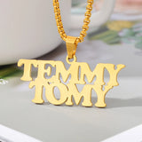 3 Names Necklace Personalized Family Initial Necklaces