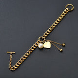 316L Stainless Steel Heart Pearl Bracelet for Women
