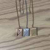 3D Photo Letter Envelope Necklace Stainless Steel Personalized Picture Pendant