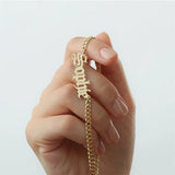 3mm Cuban Chain Name Anklets For Women Stainless Steel Jewelry Gift Anklet