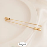 9-Word Brooch Silicone Plug Copper Plated 14k Bag Preservation DIY