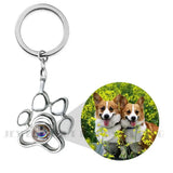 925 Silver Pet Photo Projection KeyRing Necklace