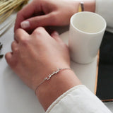 925 Silver Plated 18K Arabic Name Bracelet Personalized Islam Jewelry