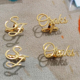 Personalized Name Engraved Cufflinks for Men