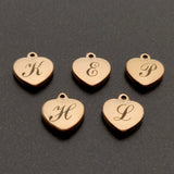 A-Z Stainless Steel Heart Bracelet DIY Letters Alphabet