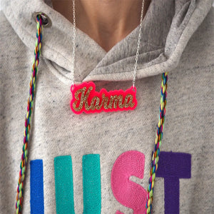 Custom Acrylic Name Necklace for Men and Women