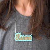Custom Acrylic Name Necklace for Men and Women