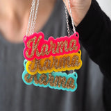 Custom Acrylic Name Necklace for Men and Women