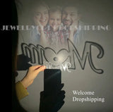 Acrylic Projection Stand Photos for Mom and Dad