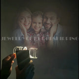 Acrylic Projection Stand Photos for Mom and Dad