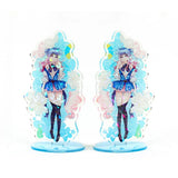 Acrylic Stand Model Plate Desk Decor Anime Figure Clear Standing Sign Key Chain