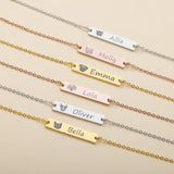 Personalized Pet Name Bracelet Stainless Steel Engraved Animal Avatar Bracelet
